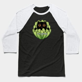 CUCUMBER CAT Baseball T-Shirt